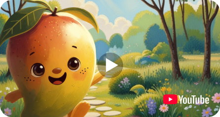 YouTube video thumbnail with fruit character